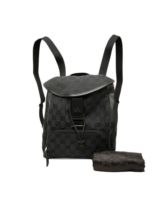 Gucci GG Canvas Backpack 019 Black main image 5